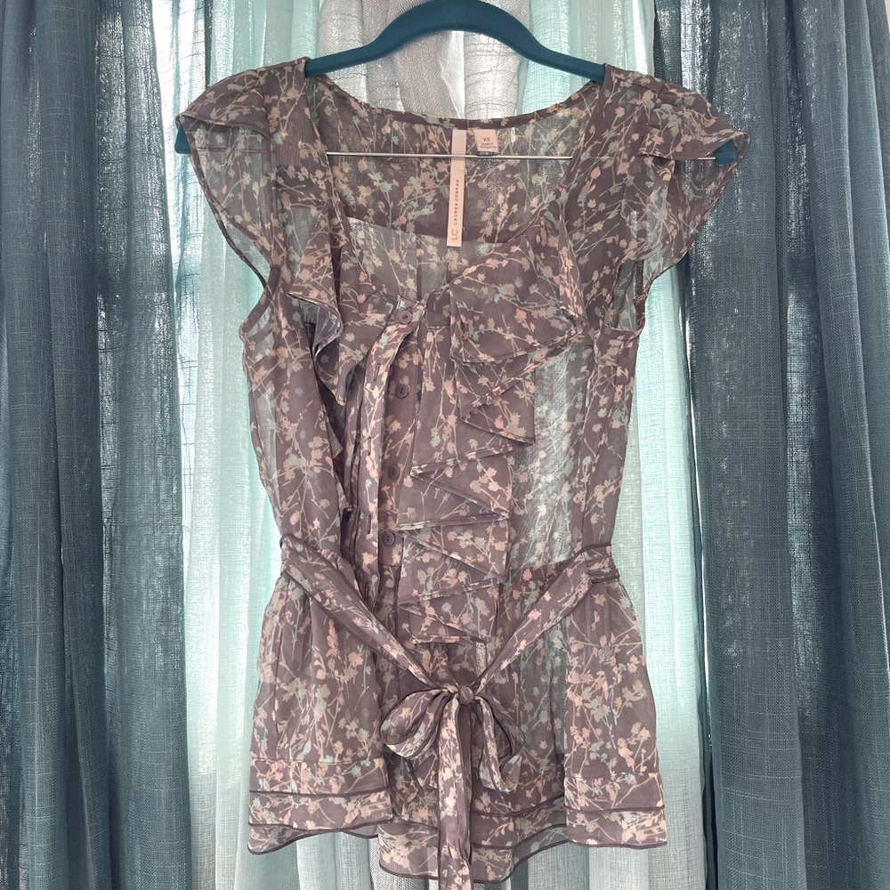Lauren Conrad flutter sleeve blouse.